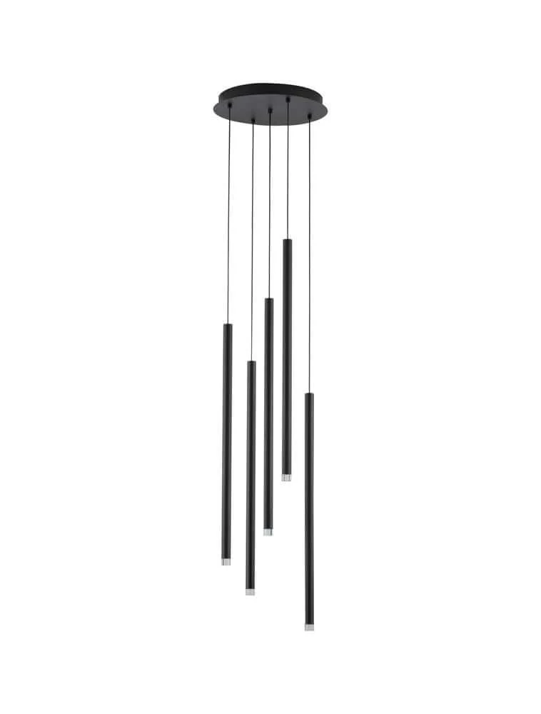 Dandia LED Pendelleuchte 5-flammig Ø 35,5cm 3000K Schwarz