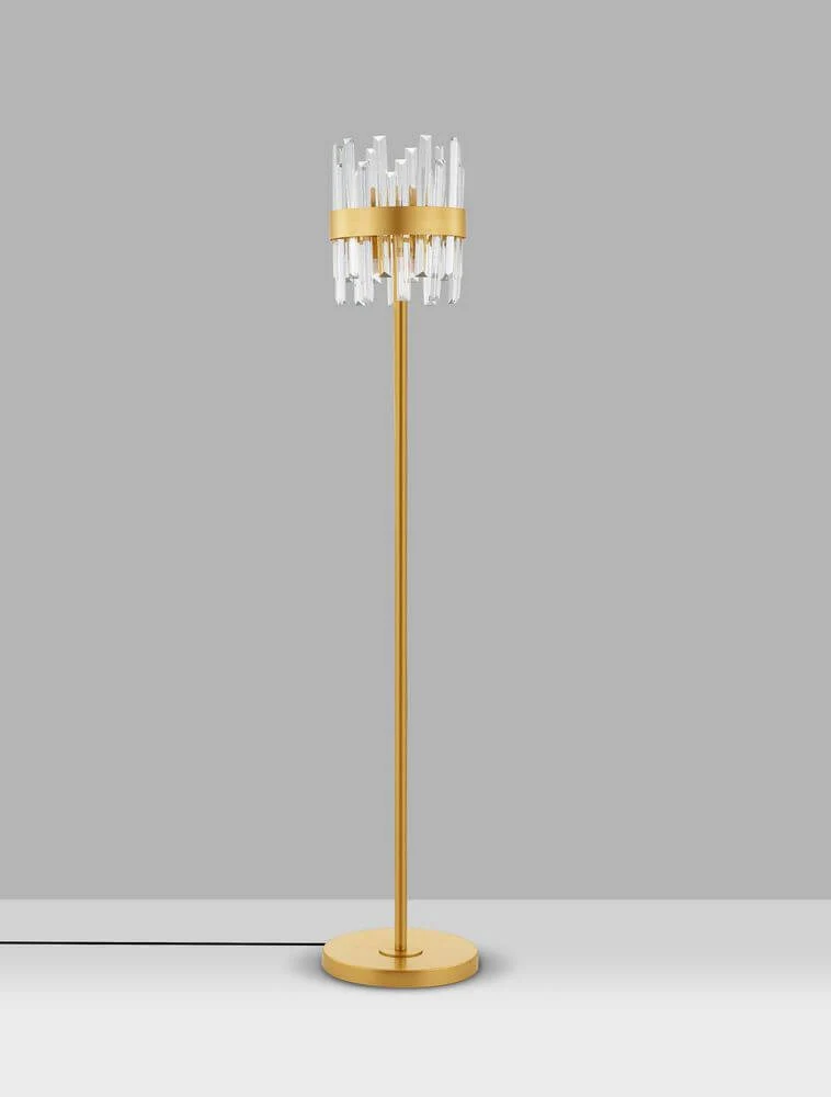 Crown Stehlampe Gold