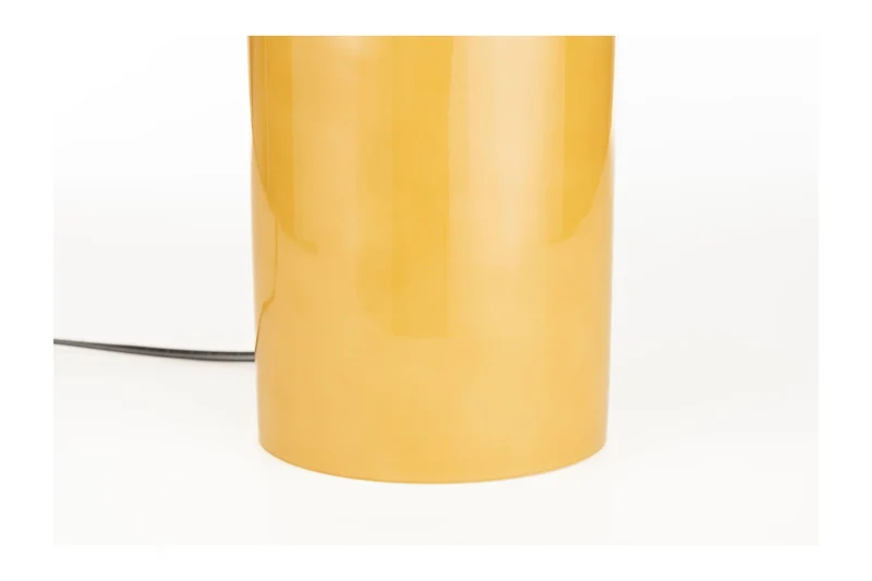 Tischlampe Morvan Dutchbone in Gelb mit Retro-Design aus Metall