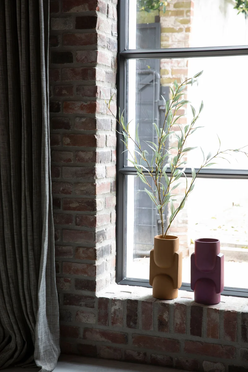 Deko-Vase Santos Bordeaux aus Aluminium im 70er-Stil von Dutchbone