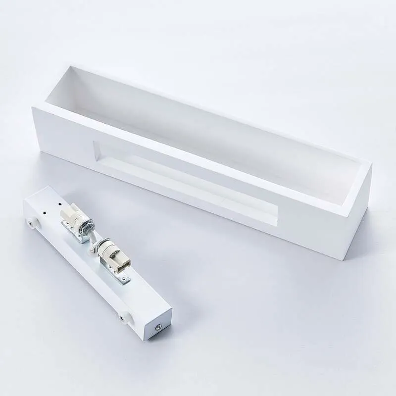 B-Ware Lindby Wandleuchte Santino LED Wandlampe dimmbar G9 bemalbar weiß 35x7,5cm