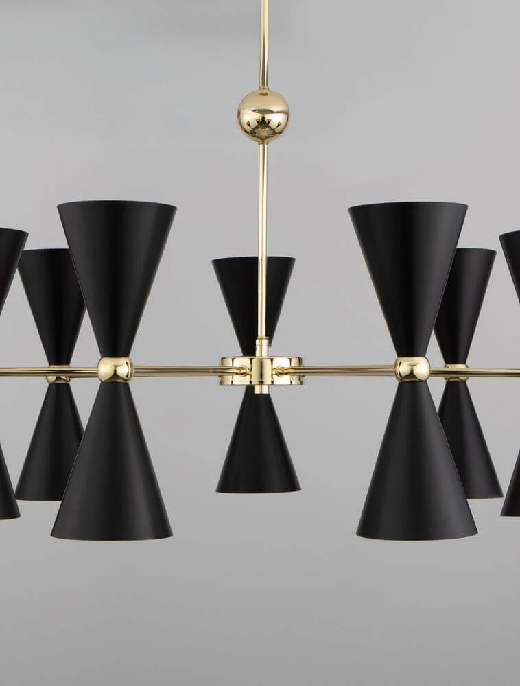 Gala Pendelleuchte Gold, Schwarz