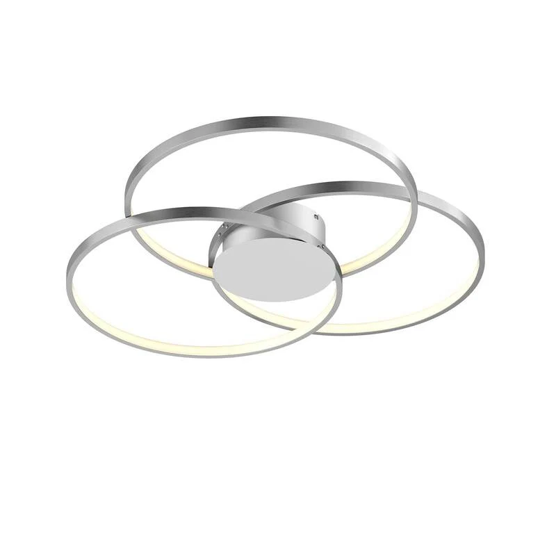 B-Ware Lindby Riley LED-Deckenlampe Deckenleuchte Lampe Leuchte dimmbar Alu 40W Ø 80 cm