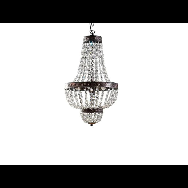 B-Ware Lindby Hängeleuchte Jorve Kronleuchter Pendelleuchte Leuchte Kristall Ø35cm G9