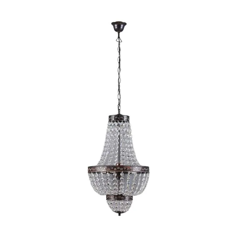 B-Ware Lindby Hängeleuchte Jorve Kronleuchter Pendelleuchte Leuchte Kristall Ø35cm G9