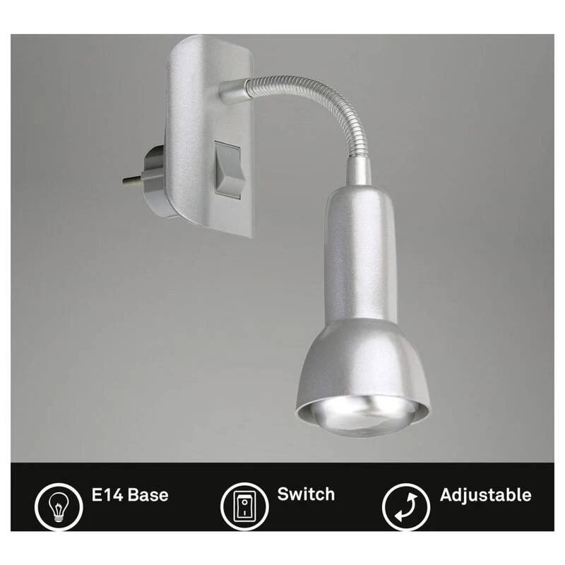 B-Ware Briloner Wandleuchte Titan E14 25W LED Wandlampe Lampe dimmbar flexibel 22cm
