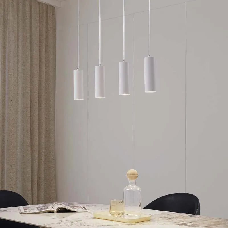 B-Ware Lindby Hängeleuchte Joffrey LED Pendelleuchte Lampe dimmbar weiß 76cm 4-flg