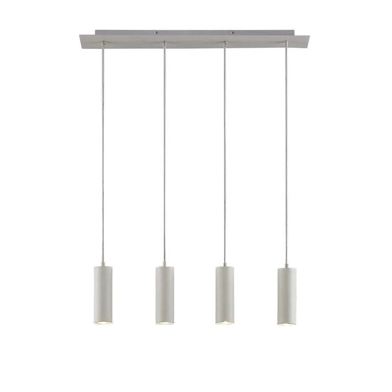 B-Ware Lindby Hängeleuchte Joffrey LED Pendelleuchte Lampe dimmbar weiß 76cm 4-flg