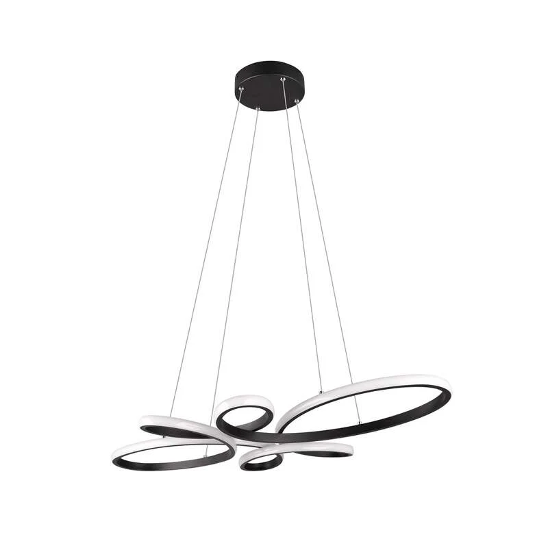 B-Ware TRIO LIGHTING Pendelleuchte Hängeleuchte Fly LED dimmbar schwarz matt 83x45cm