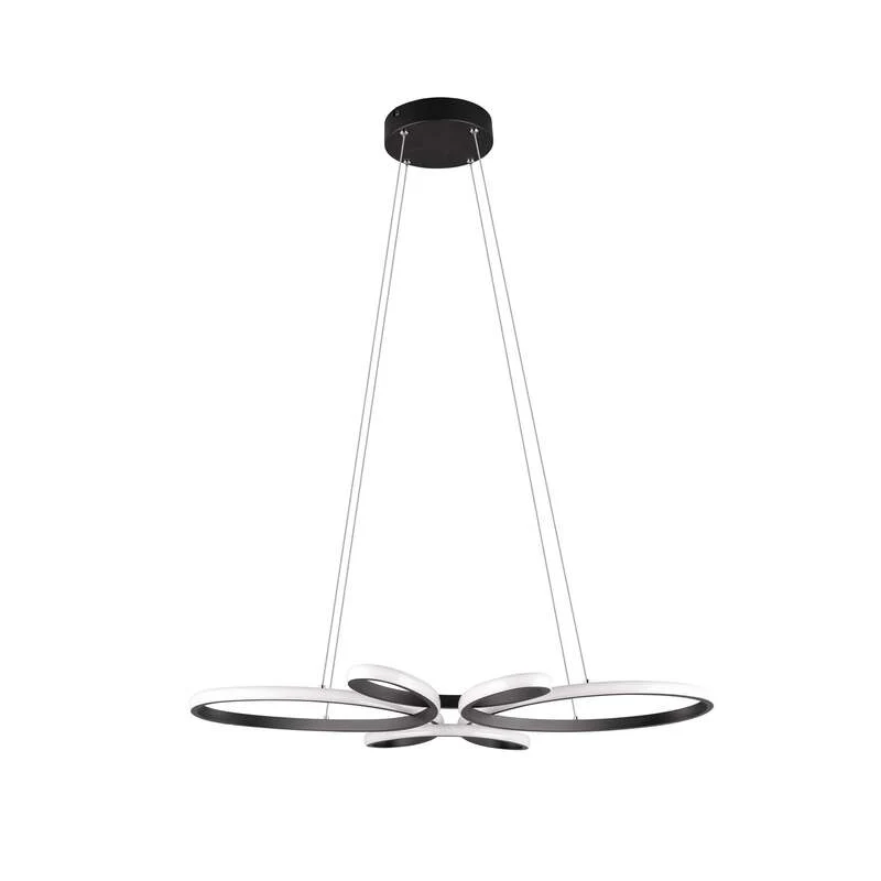 B-Ware TRIO LIGHTING Pendelleuchte Hängeleuchte Fly LED dimmbar schwarz matt 83x45cm