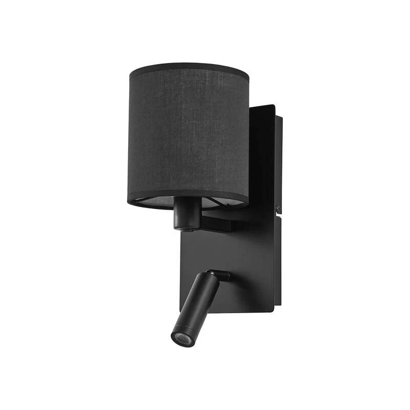B-Ware Lindby Wandleuchte Aiden LED Wandlampe Leselicht dimmbar schwarz 30cm Höhe