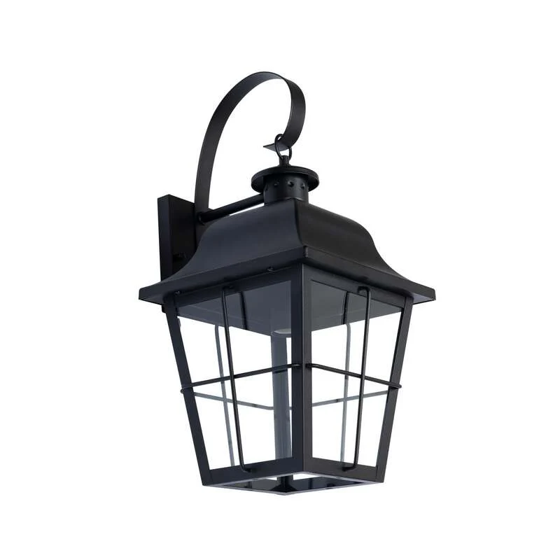 B-Ware Lindby Außenwandleuchte Mertollio LED Gartenleuchte Wandleuchte schwarz 47cm