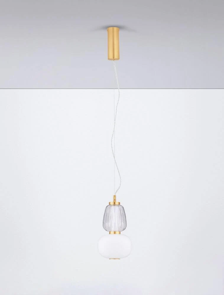Movil Pendelleuchte 2-flammig Ø 17cm 3000K Gold