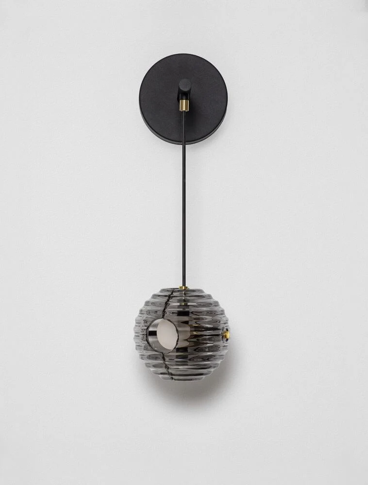 Las LED Wandleuchte 3000K Schwarz, Gold