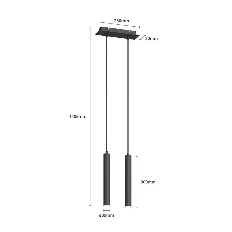 B-Ware Arcchio Franka LED-Pendelleuchte Hängeleuchte Deckenlampe Licht Lampe 2-flammig