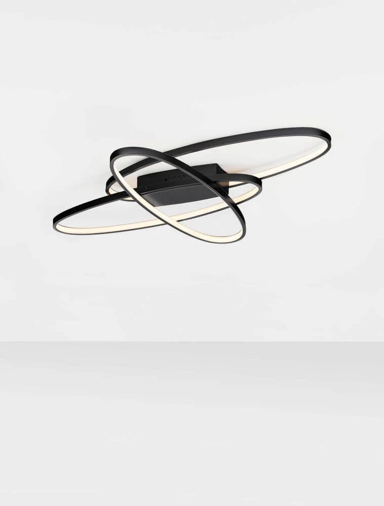 Ipon LED Deckenleuchte 3000K Schwarz