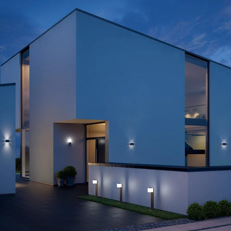 B-Ware STEINEL L 840 SC Sensor-Außenwandleuchte Wandleuchte Sensorleuchte LED 9W silber