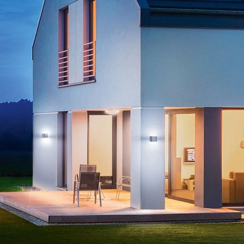B-Ware STEINEL L 840 SC Sensor-Außenwandleuchte Wandleuchte Sensorleuchte LED 9W silber