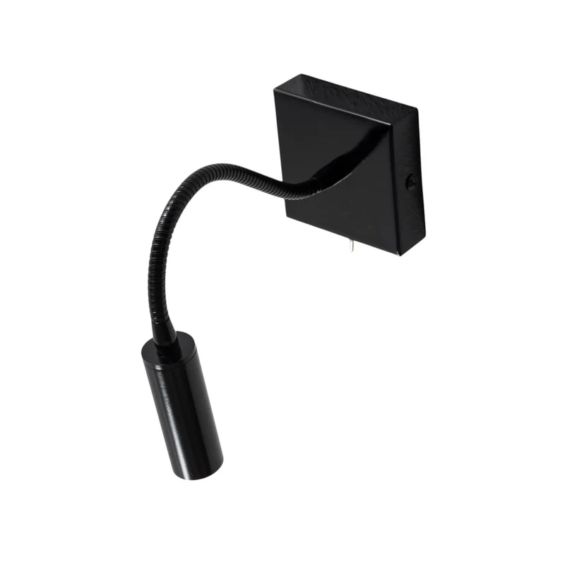 B-Ware Argon Wandlampe Leselampe Ojos schwarz verstellbar Stahl 33 cm G9 LED Schal185