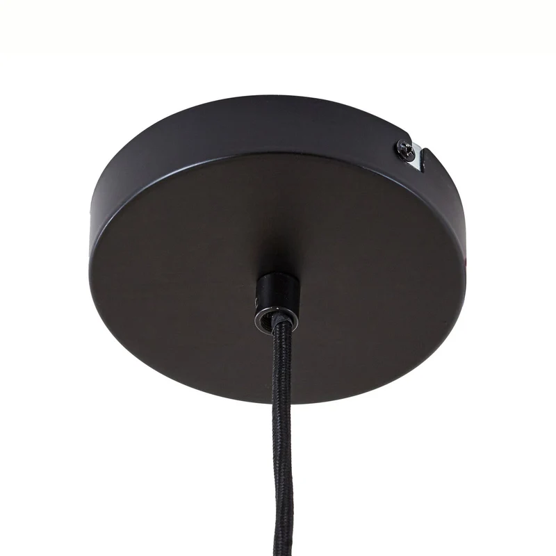 B-Ware Lucande Hängeleuchte Pendelleuchte Leivar Ø35cm LED Holz Schwarz E27 Lampe