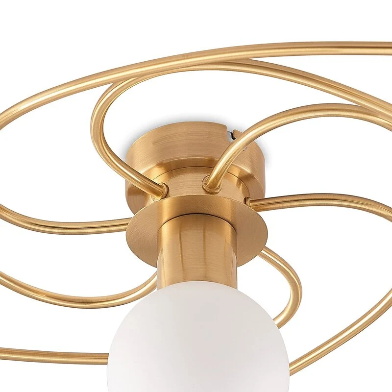 B-Ware Lindby Ciala Deckenlampe Deckenlampe Lampe Leuchte Decke 7-flammig Messing E14