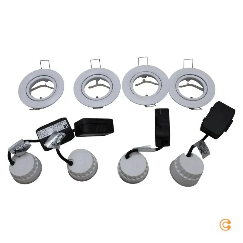 B-Ware Paulmann Einbauleuchte Nova Coin 4er Set LED Downlight warmweiß schwenkbar 24W