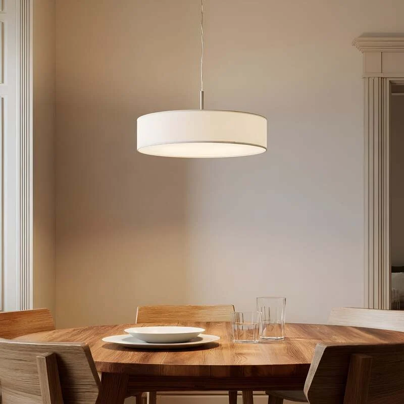 B-Ware Lindby Hängeleuchte Pendelleuchte Sebatin LED Lampe dimmbar weiß Ø50cm 3-flg