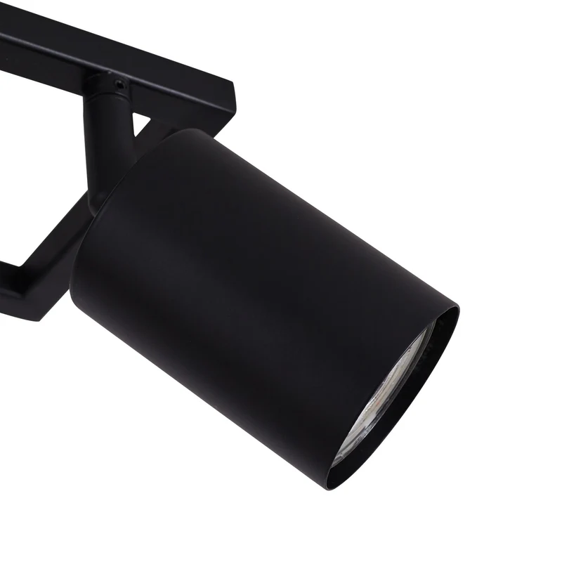 B-Ware Lindby Deckenstrahler Bravius 6-flammig LED dimmbar schwarz Eisen 80x12cm