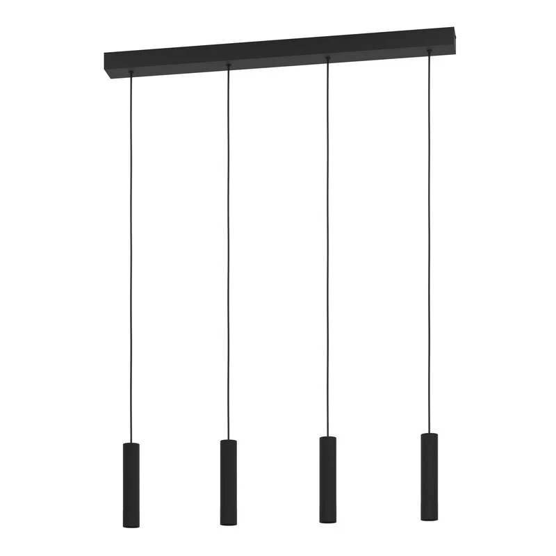 B-Ware Eglo Pendelleuchte Hängelampe Almudaina LED dimmbar schwarz 4-flg 84cm Leuchte