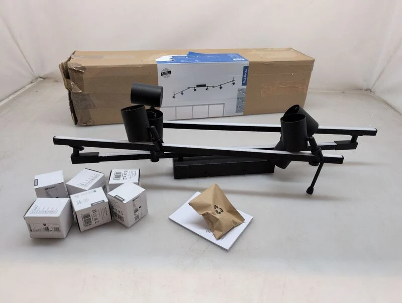 B-Ware Paul Neuhaus Deckenstrahler Barik LED Strahler 6-flammig schwarz 188cm dimmbar