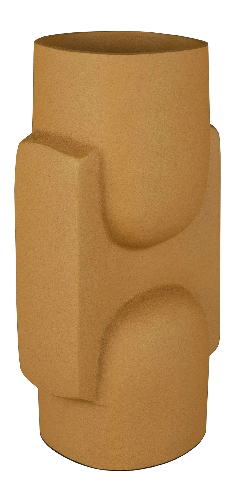 Vase Santos Ochre von Dutchbone aus Aluminium im 70er-Retro-Look