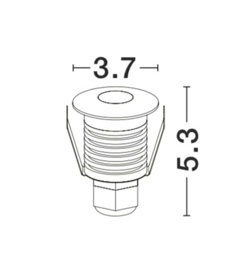 Bang LED Außenbodeneinbauleuchte Nickel IP67