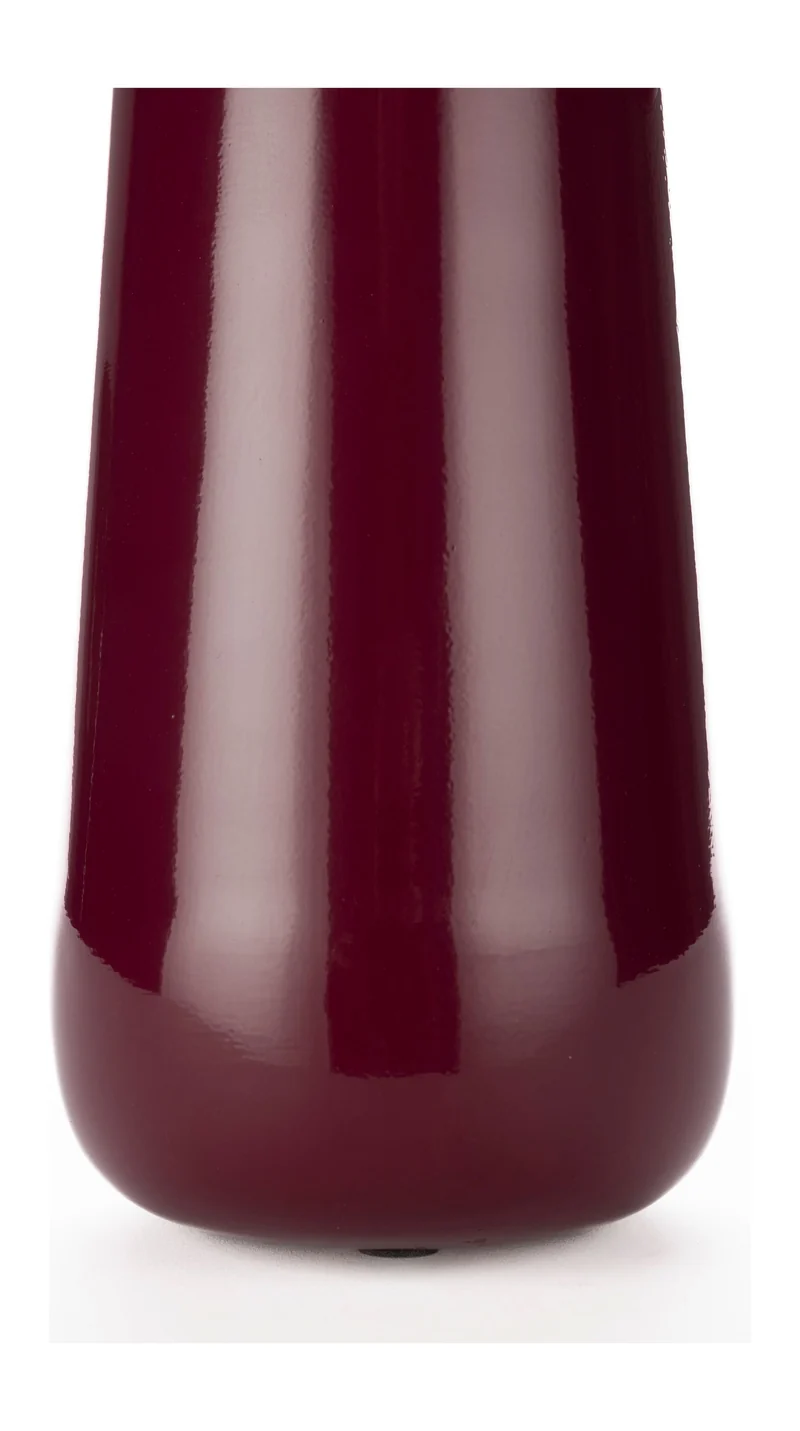 Dutchbone Vase Dot L Bordeaux aus Eisen mit glänzender Oberfläche