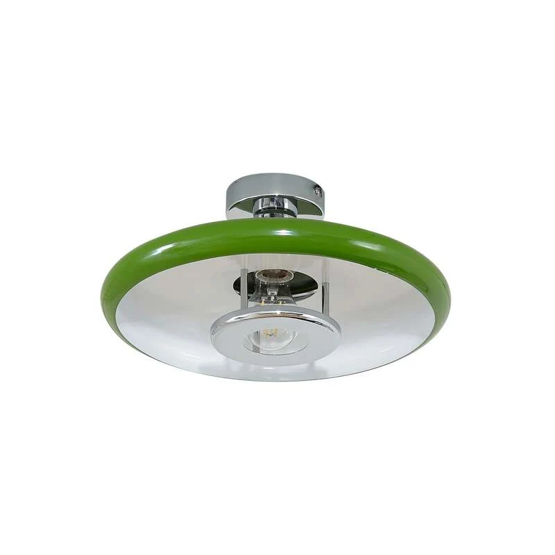 B-Ware Lindby Deckenleuchte Branford LED Lampe Leuchte dimmbar grün Ø35cm 16cm hoch