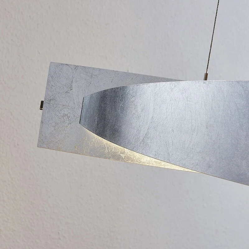B-Ware Lucande Pendelleuchte Hängelampe LED Marija silber höhenverstellbar dimmbar 101
