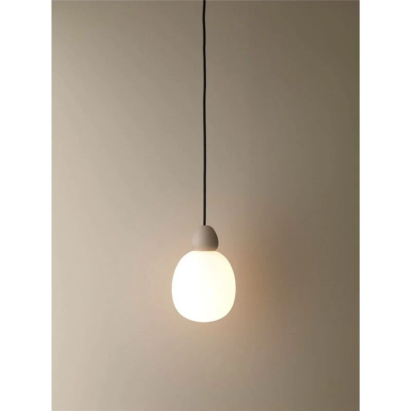 B-Ware Belid Glas-Hängeleuchte Buddy Hängelampe Pendelleuchte Deckenleuchte Licht sand