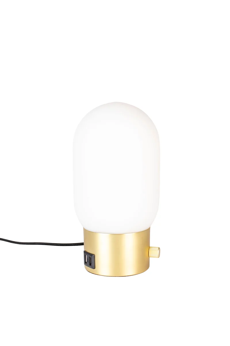 Tischlampe Urban Charger Gold mit USB-Ladeanschluss von Zuiver