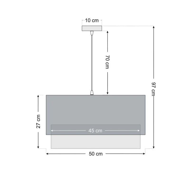 B-Ware Hängeleuchte Kwadro Duo LED Pendelleuchte dimmbar schwarz beige 50x50cm Jute
