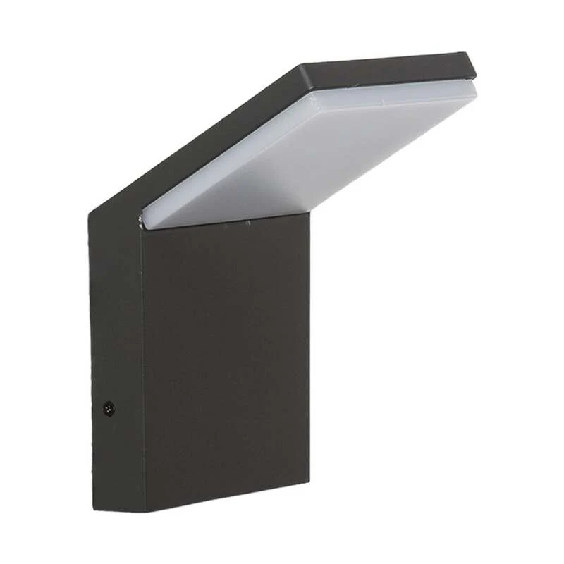 B-Ware Lucande Außenwandleuchte Nevio LED Gartenleuchte anthrazit 3000K IP54 17cm