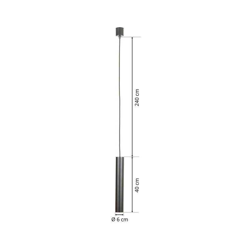 B-Ware ideal lux Pendelleuchte LOOK SP1 SMALL Pendellampe Lampe 1-flammig GU10 Schw655