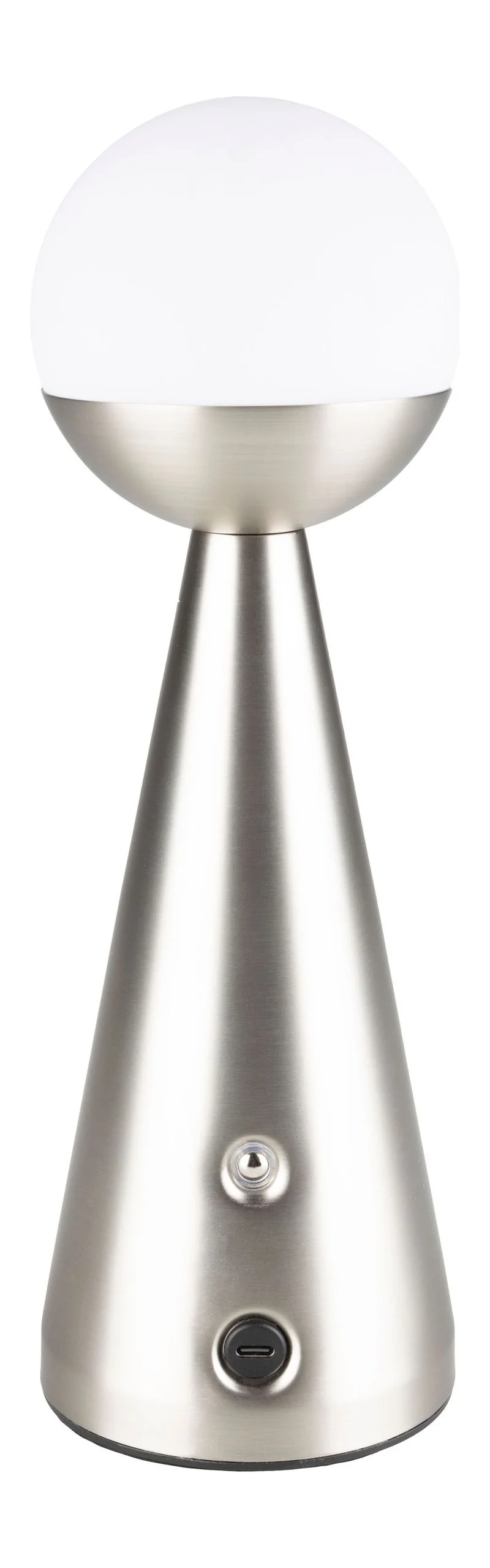 Akku-Tischlampe Bello Silber von Zuiver, kabellos & dimmbar