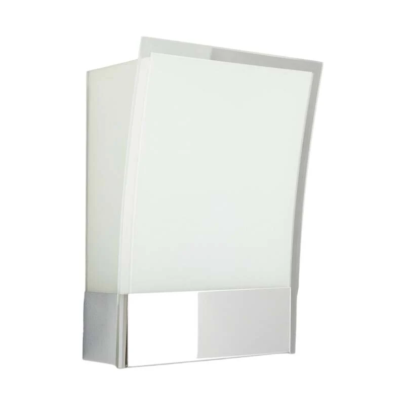 B-Ware Lindby Wandleuchte Malthe LED Wandlampe dimmbar chrom weiß 27cm Höhe 19,5cm