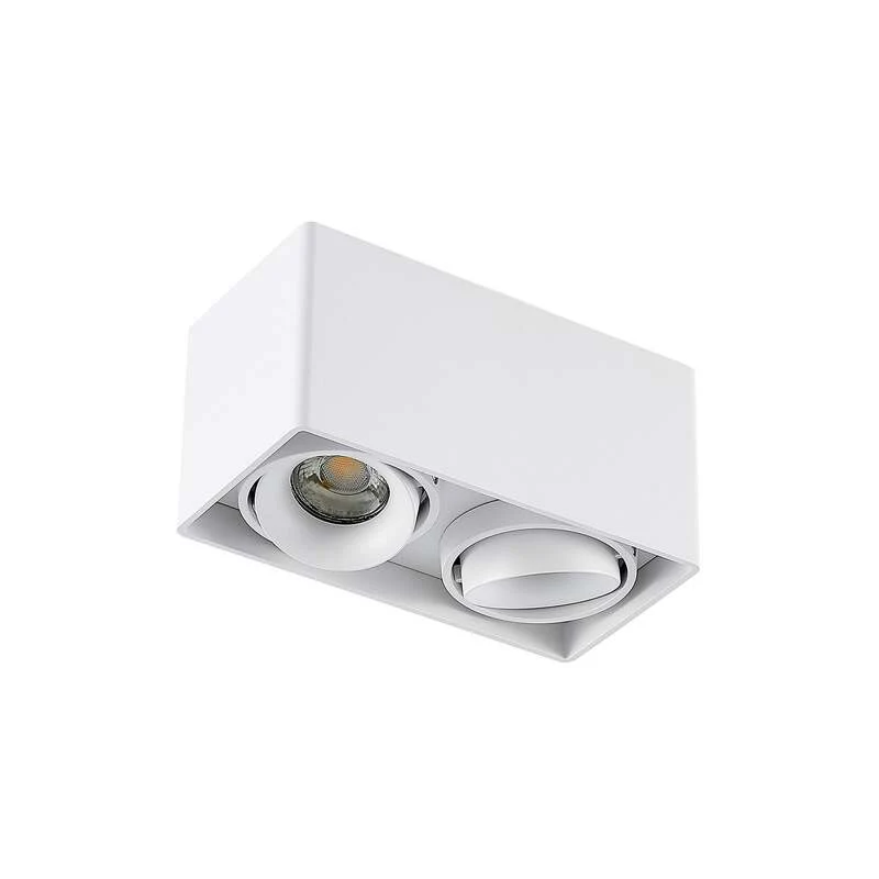 B-Ware Arcchio Downlight Kubika LED Deckenlampe dimmbar 2-flg weiß Aluminium 19cm