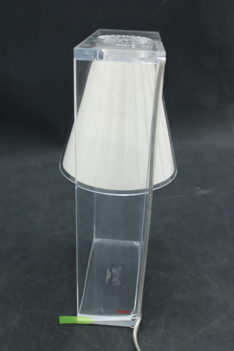 B-Ware Kartell Light-Air Tischlampe Tischlampe Lampe Leuchte glasklar beige E14 IP 20