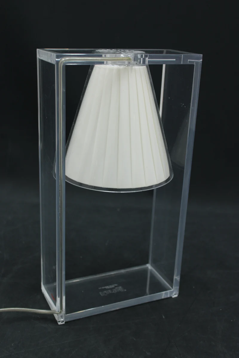 B-Ware Kartell Light-Air Tischlampe Tischlampe Lampe Leuchte glasklar beige E14 IP 20
