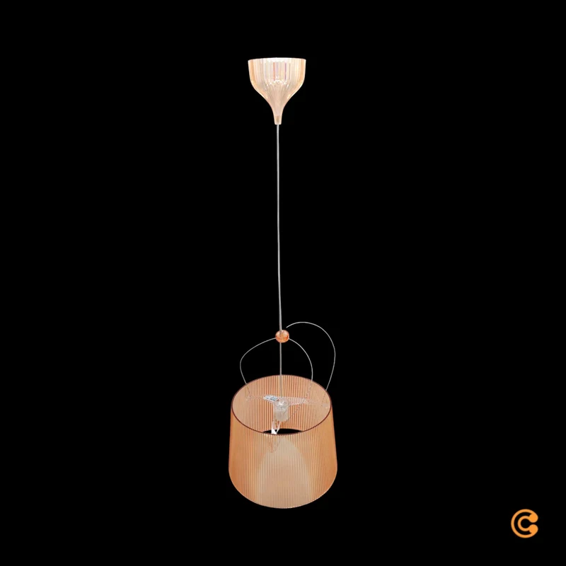 B-Ware Kartell Pendelleuchte Hängeleuchte Lampe Gé rose Laviani Kunststoff E27 LED 37cm