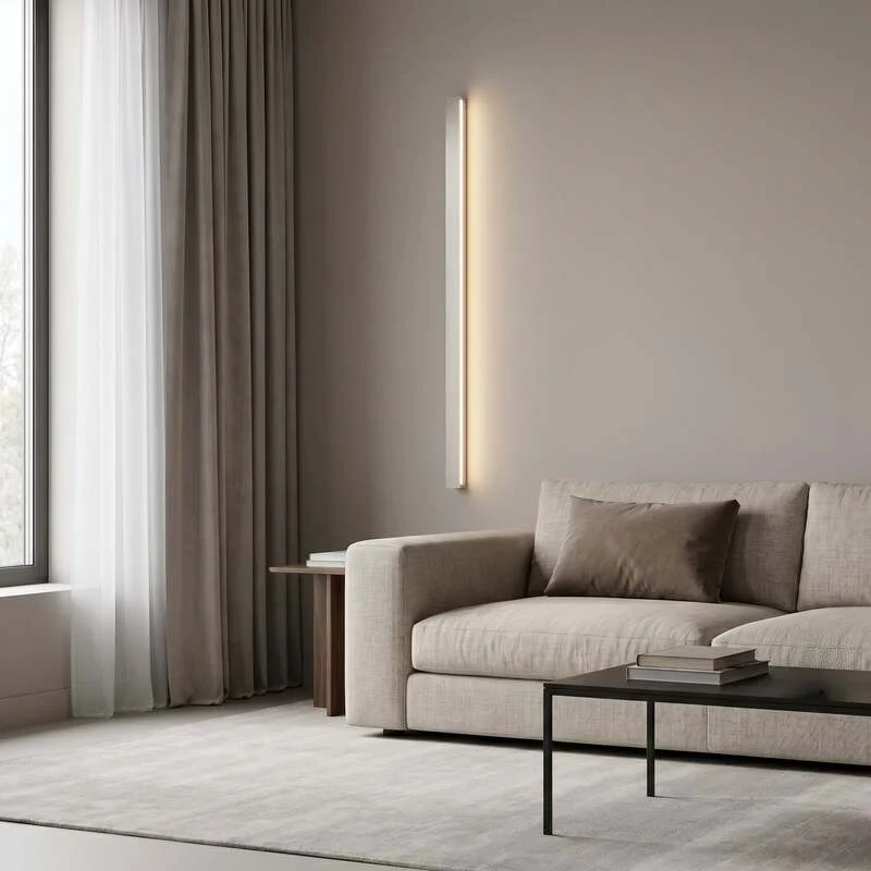 B-Ware Lucande Wandleuchte Kinsley LED dimmbar 90cm nickel weiß 3100 Lumen CCT 1340