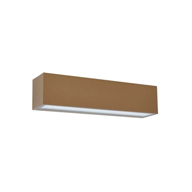 B-Ware Lucande Außenwandleuchte Lengo LED Gartenlampe Wandleuchte braun IP65 3000K