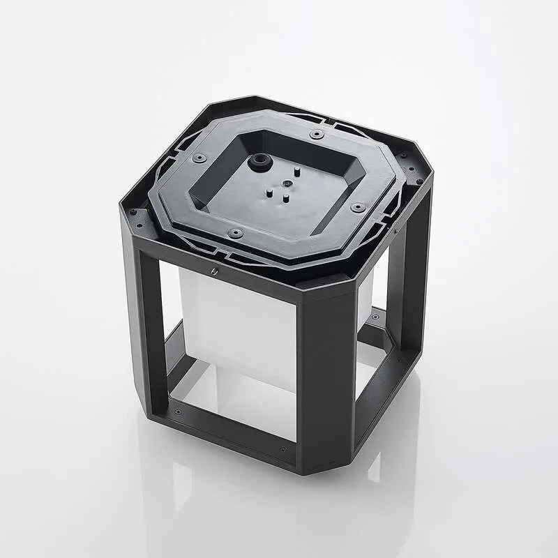 B-Ware Lucande LED Sockelleuchte Gartenleuchte Serenella anthrazit 27cm IP65 995Lumen