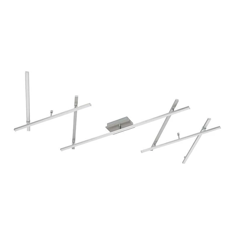 B-Ware Lindby Deckenleuchte Kerem LED Lampe dimmbar nickel 345cm 2300 Lumen warmweiß